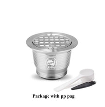 Load image into Gallery viewer, Refillable Upgrade Square Hole Nespresso Stainless Steel Empty Capsule Crema Reusable Coffee Filter Cup Reusable Cafe Dripper