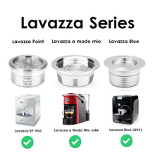 Load image into Gallery viewer, Stainless Steel Coffee Filters Refillable Coffee Capsule Pod For Lavazza Espresso Point &amp; Lavazza Blue &amp; Lavazza a Modo Mio