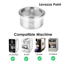 Load image into Gallery viewer, Stainless Steel Coffee Filters Refillable Coffee Capsule Pod For Lavazza Espresso Point &amp; Lavazza Blue &amp; Lavazza a Modo Mio