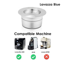 Load image into Gallery viewer, Stainless Steel Coffee Filters Refillable Coffee Capsule Pod For Lavazza Espresso Point &amp; Lavazza Blue &amp; Lavazza a Modo Mio