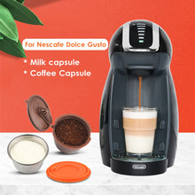 Load image into Gallery viewer, iCafilas Stainless Steel Nescafe Dolce Gusto Milk Foam Filters Reusable Refillable Milk Capsule Pod Cup for Nescafe Dolci Gusto