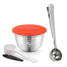 Load image into Gallery viewer, iCafilas Stainless Steel Nescafe Dolce Gusto Milk Foam Filters Reusable Refillable Milk Capsule Pod Cup for Nescafe Dolci Gusto