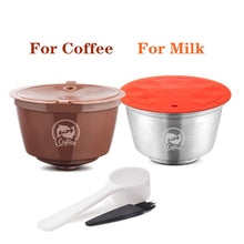 Load image into Gallery viewer, iCafilas Stainless Steel Nescafe Dolce Gusto Milk Foam Filters Reusable Refillable Milk Capsule Pod Cup for Nescafe Dolci Gusto