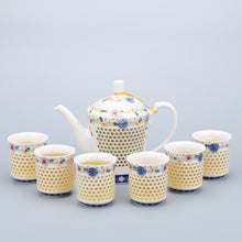 Load image into Gallery viewer, YeFine Chinese Kung Fu Tea Set Porcelain Hollow Out Creative Design Ceramic Teapot With 6 Tea Cups Travel Drinkware Luxury Gift