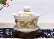 Load image into Gallery viewer, China Hand Painted Tea Set,Dehua High quality white porcelain gaiwan tea porcelain pot set for travel Beautiful and easy kettle