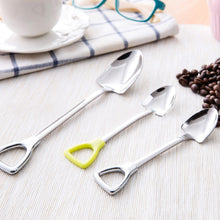 Load image into Gallery viewer, Hot Sale Stainless Steel Shovel Shape Tea Coffee Sugar Spoon Ice Cream Dessert Spoon